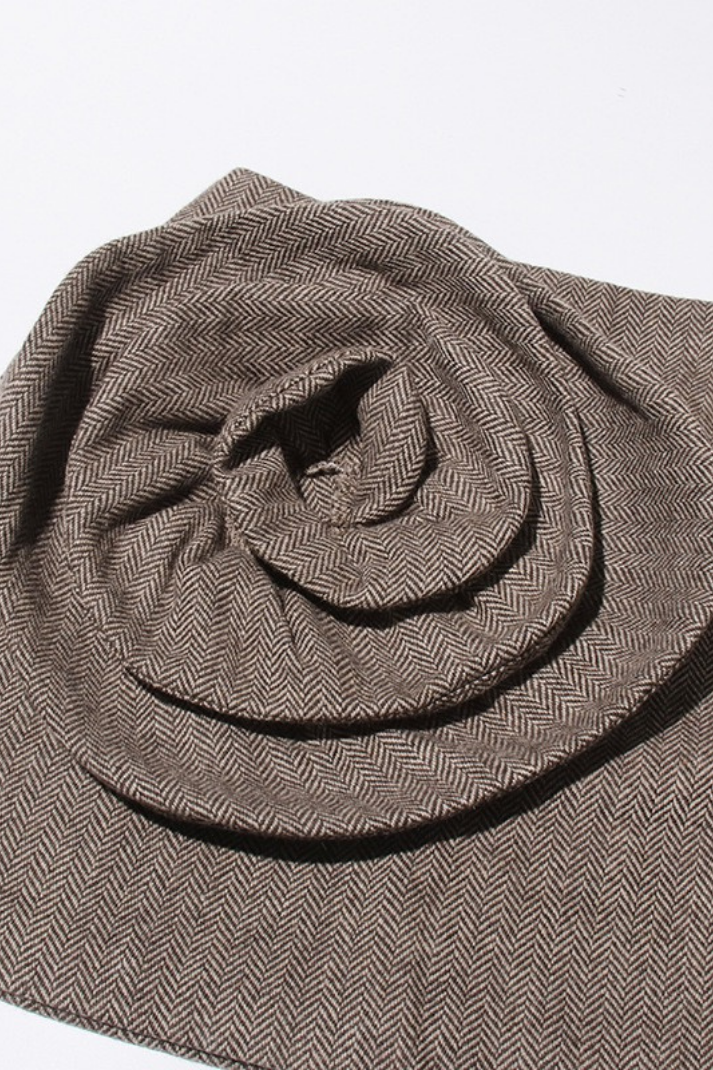 Nala Çiçek Tokalı Mini Etek