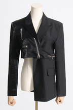 Lenora Patchwork Tasarım Blazer Ceket
