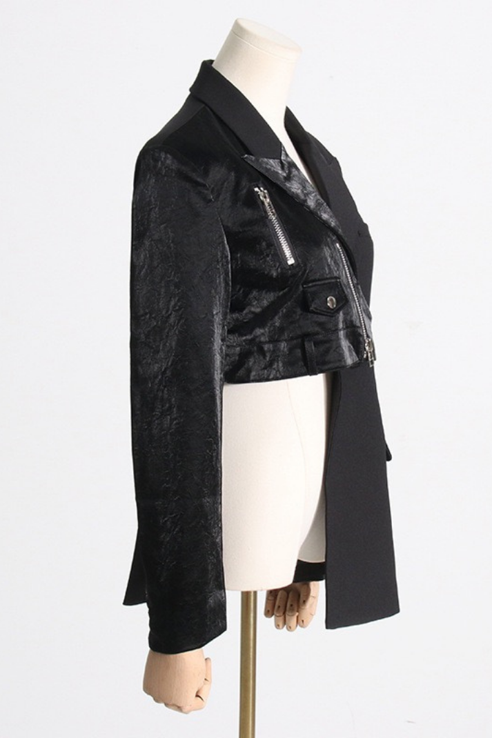 Lenora Patchwork Tasarım Blazer Ceket