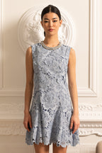 Çiçek Desenli Mini Elbise