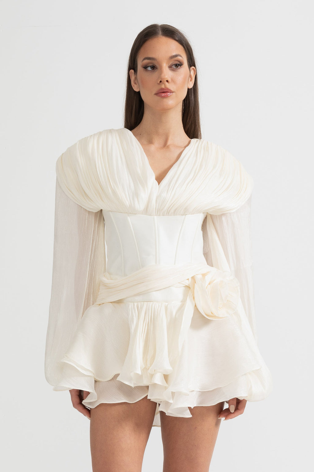 Kabarık Mini Elbise