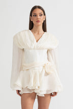 Kabarık Mini Elbise