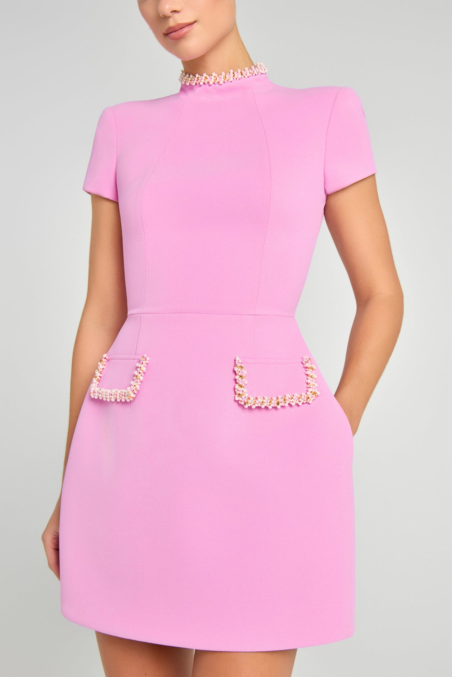 Pembe Mini Elbise