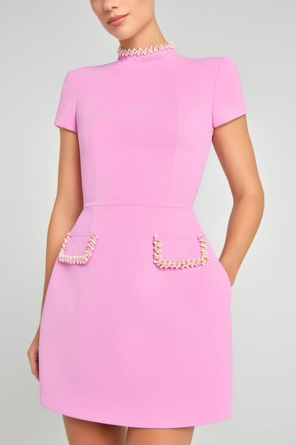 Pembe Mini Elbise