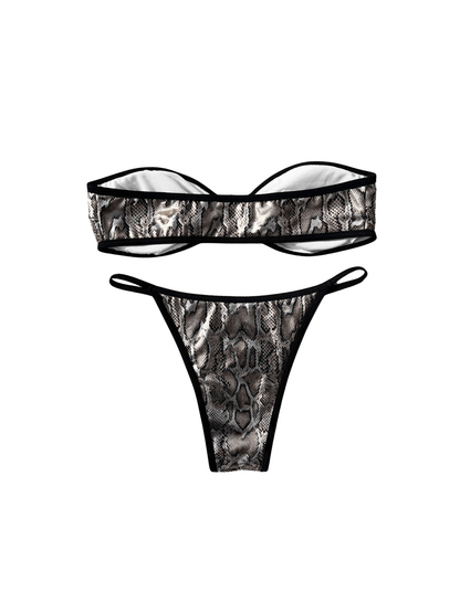 Yılan Desenli Bikini Takım