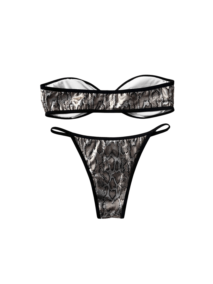 Yılan Desenli Bikini Takım