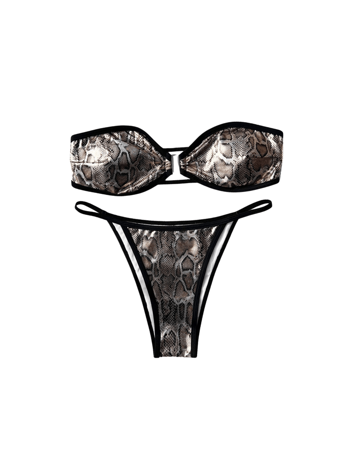 Yılan Desenli Bikini Takım