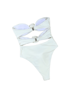 Rox Straplez Çiçek Tek Parça Mayo