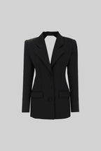 Sırt işlemeli blazer ceket
