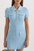 Kısa Kollu Elmas Elbise