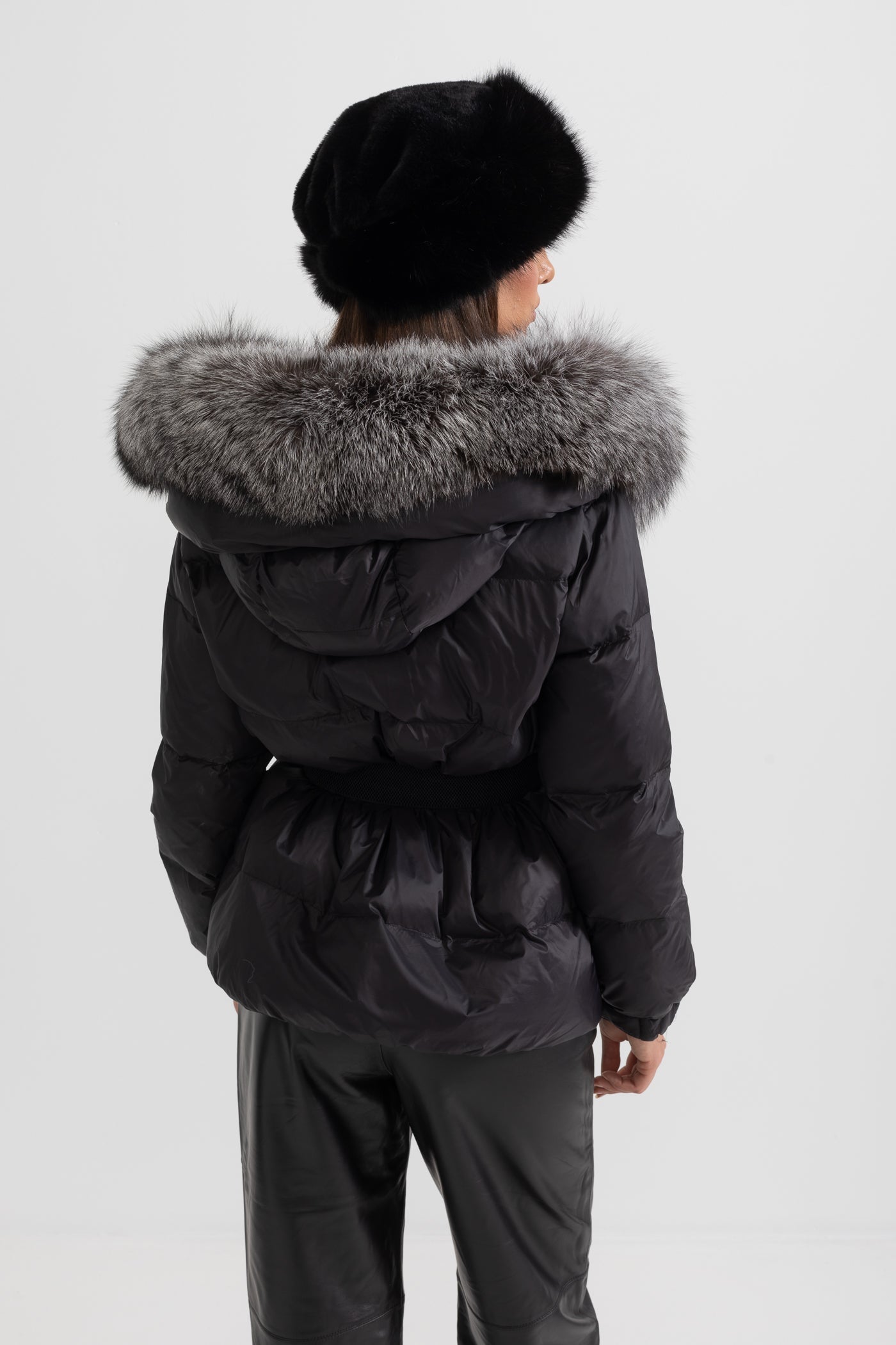 kürk yaka puffer mont