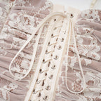 Valérie örgü maksi elbise