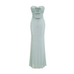 Sebille fiyonk maksi elbise