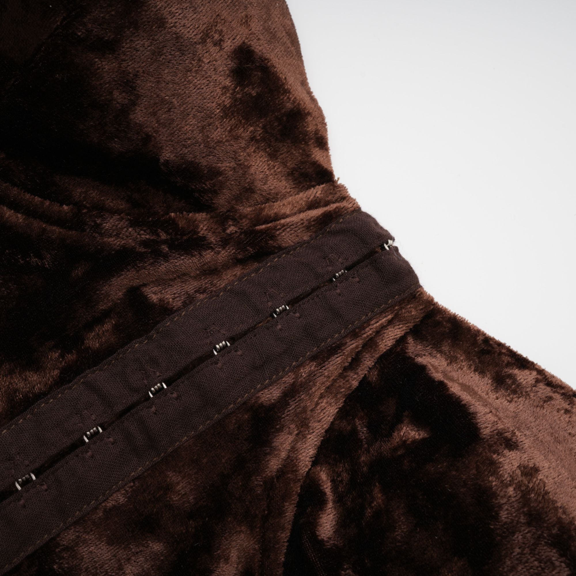 Fleur kadife mini elbise