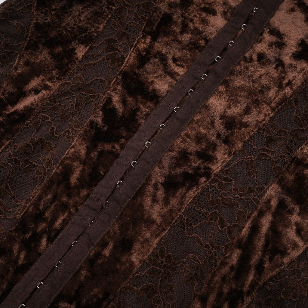 Fleur kadife mini elbise