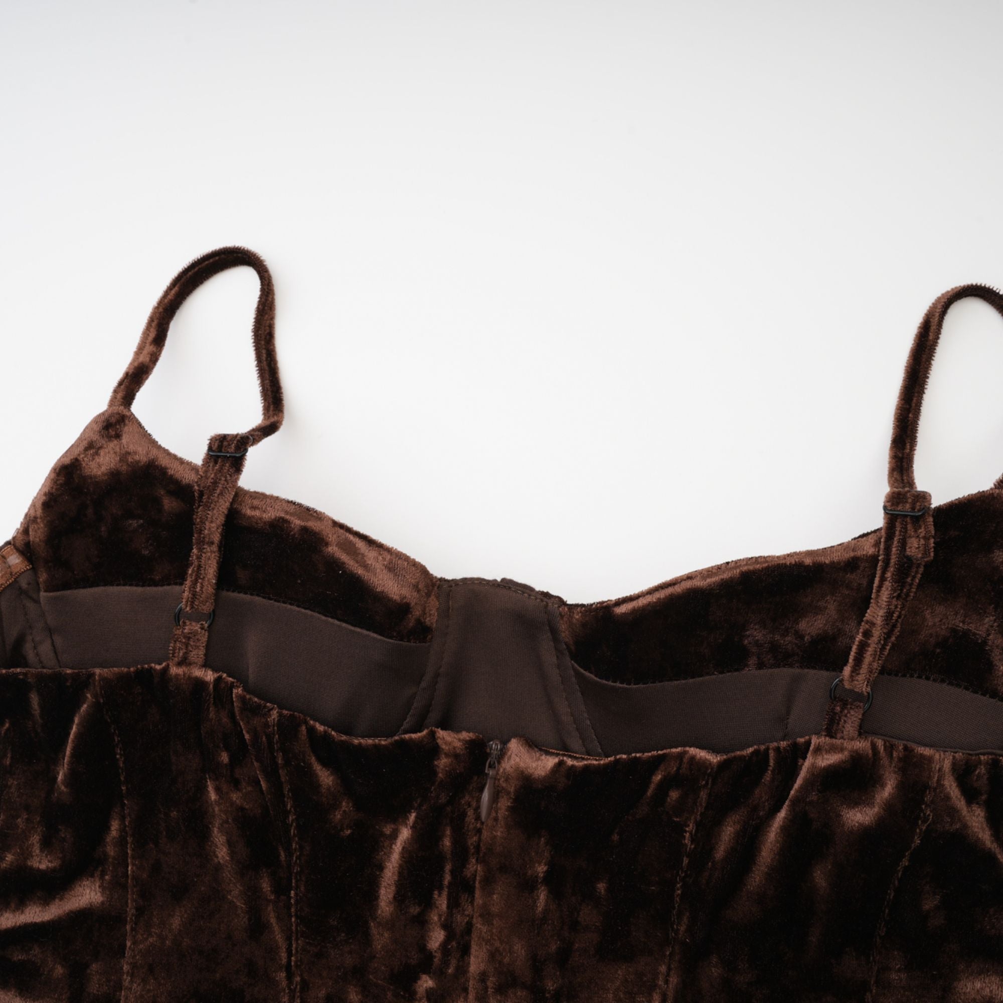 Fleur kadife mini elbise