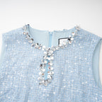 Émilie tüvit mini elbise