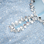 Émilie tüvit mini elbise