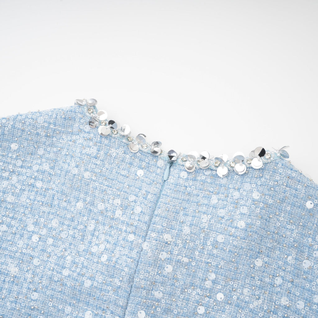 Émilie tüvit mini elbise