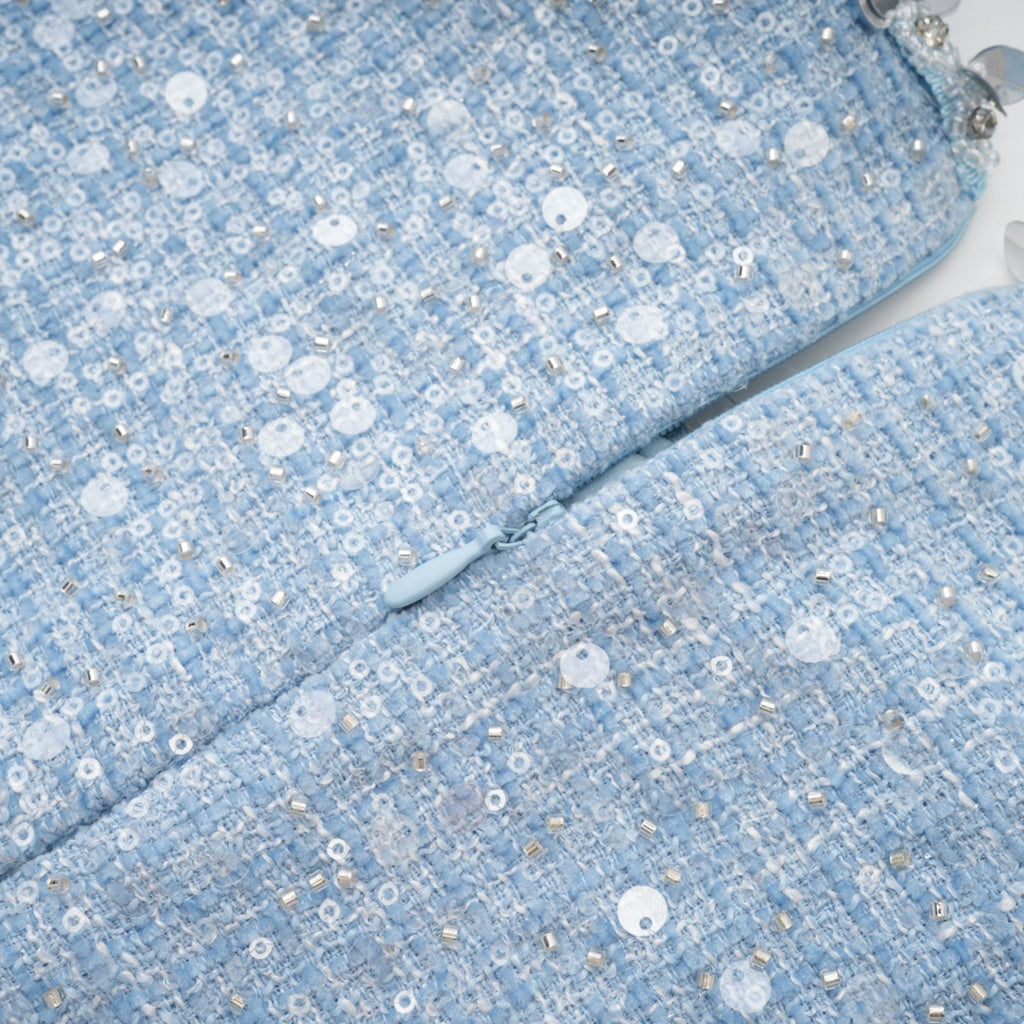 Émilie tüvit mini elbise