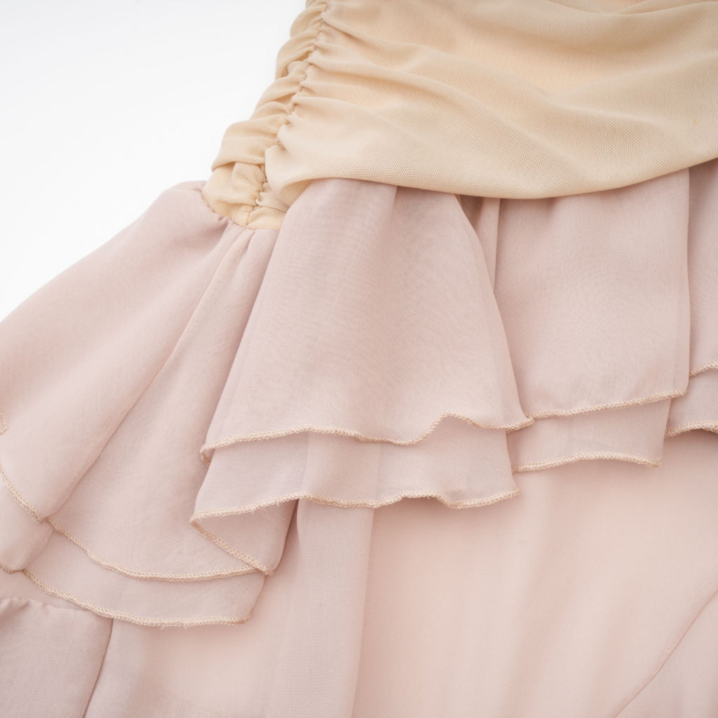 Giada fırfır midi elbise