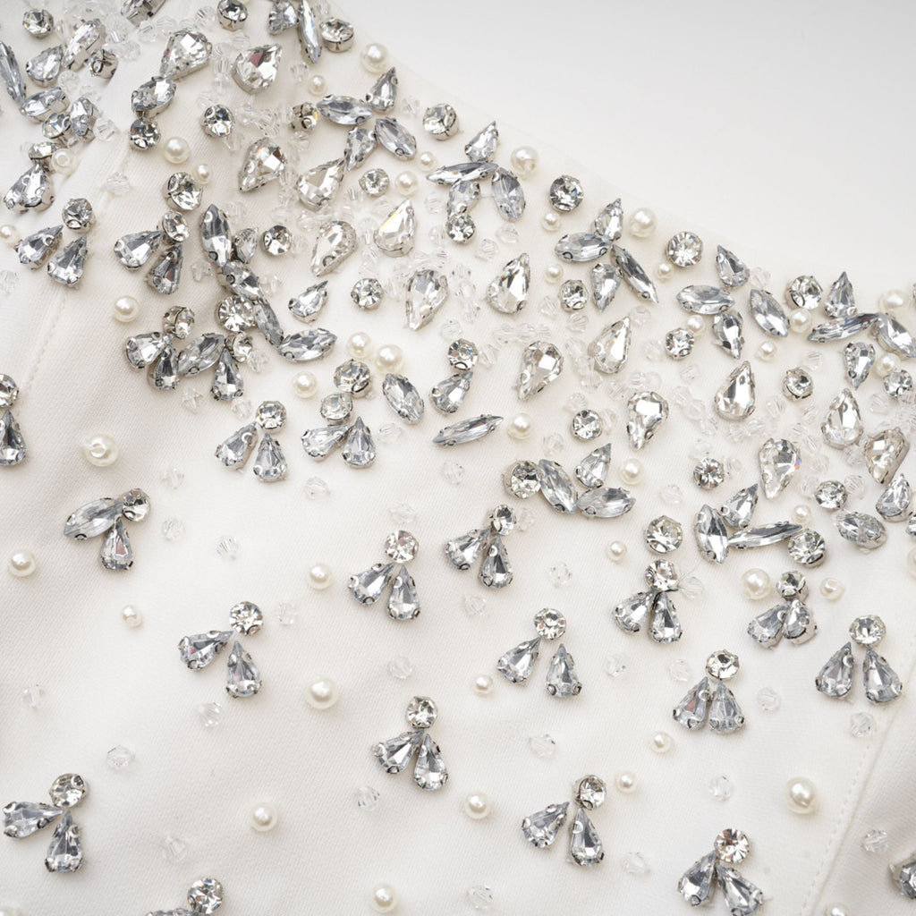 Melisande süslemeli maksi elbise