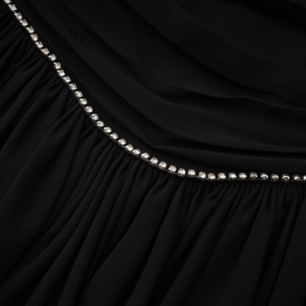 Nadine pileli mini elbise