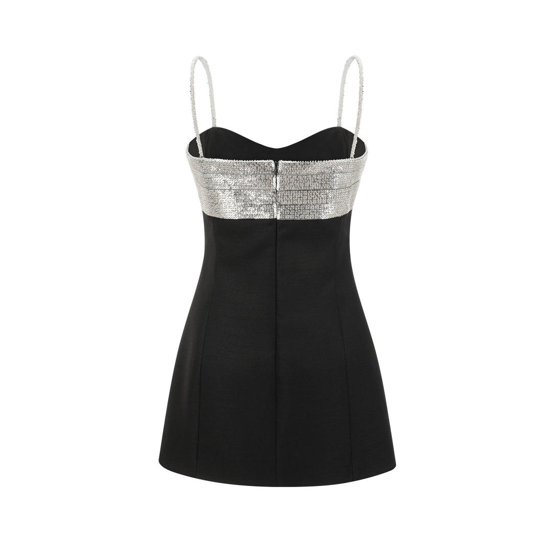 Lourdes fiyonk mini elbise