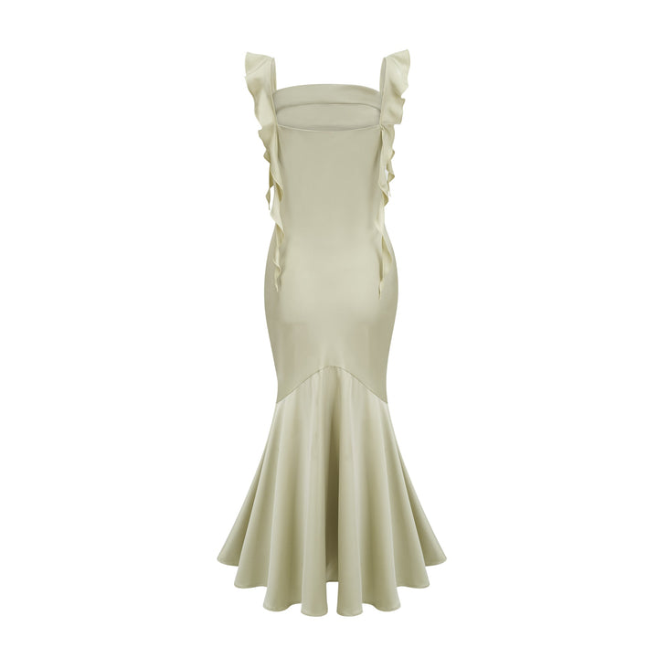 Céleste kloş midi elbise