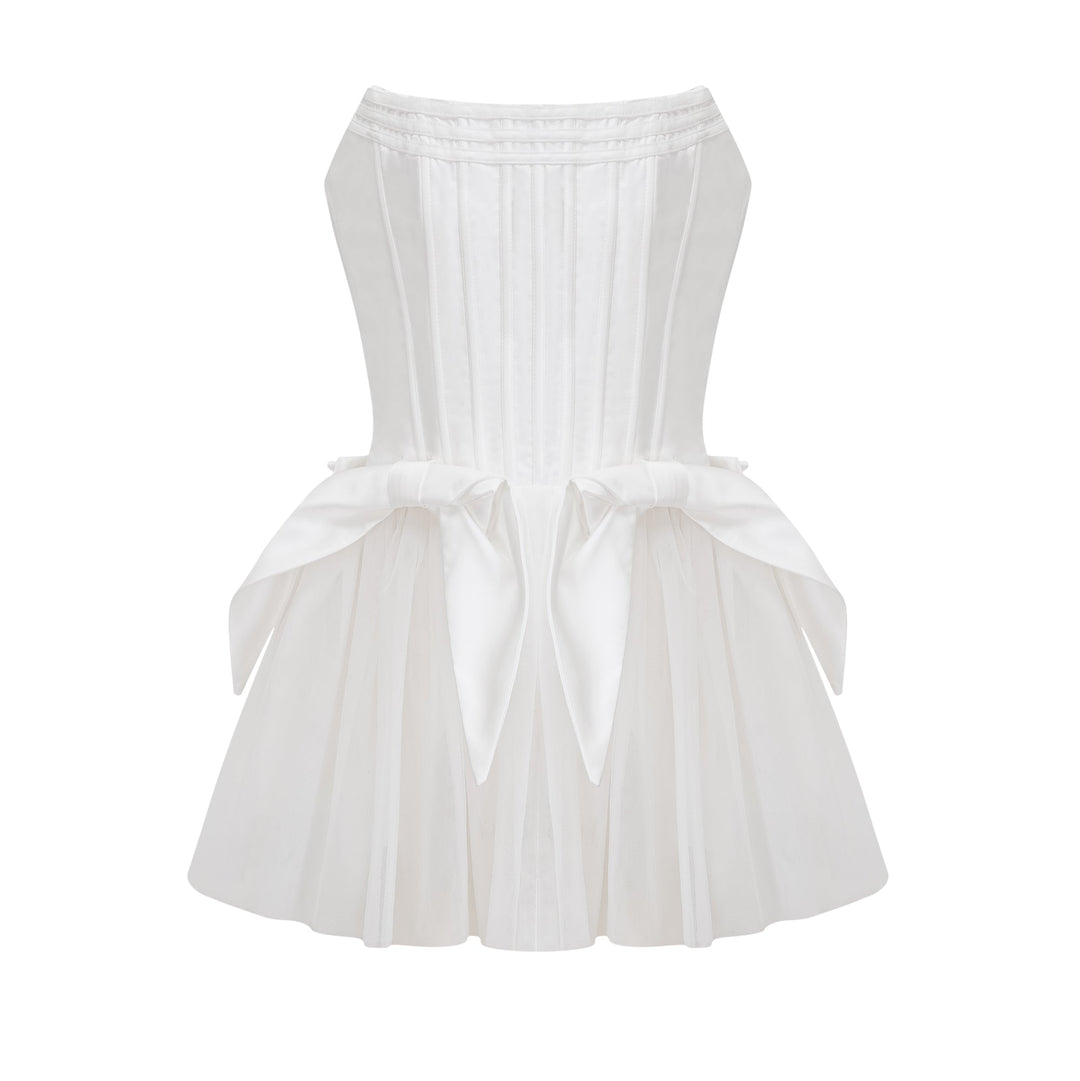Joséphine tül mini elbise