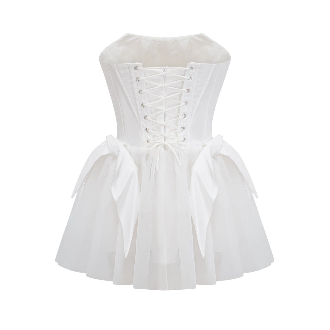 Joséphine tül mini elbise