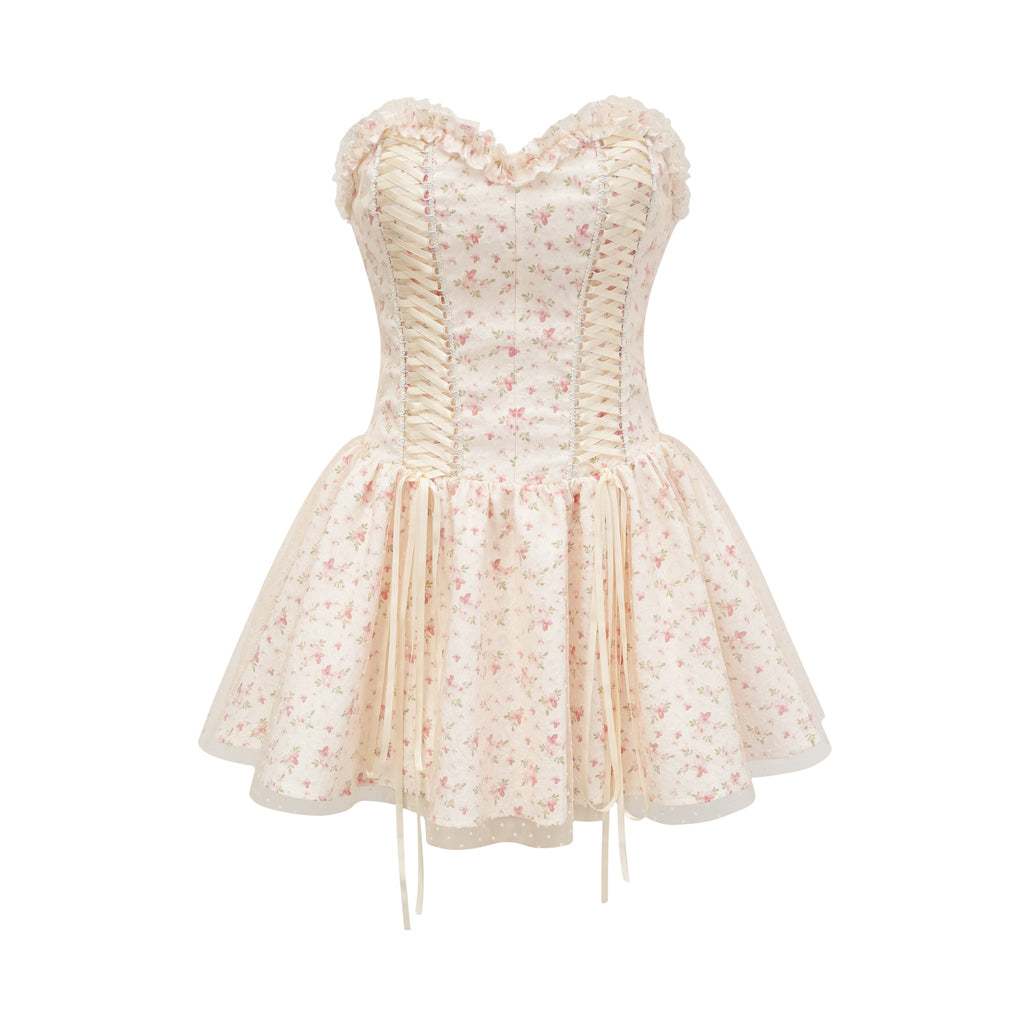 Gisèle çiçek mini elbise