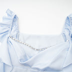 Reno süslemeli mini elbise