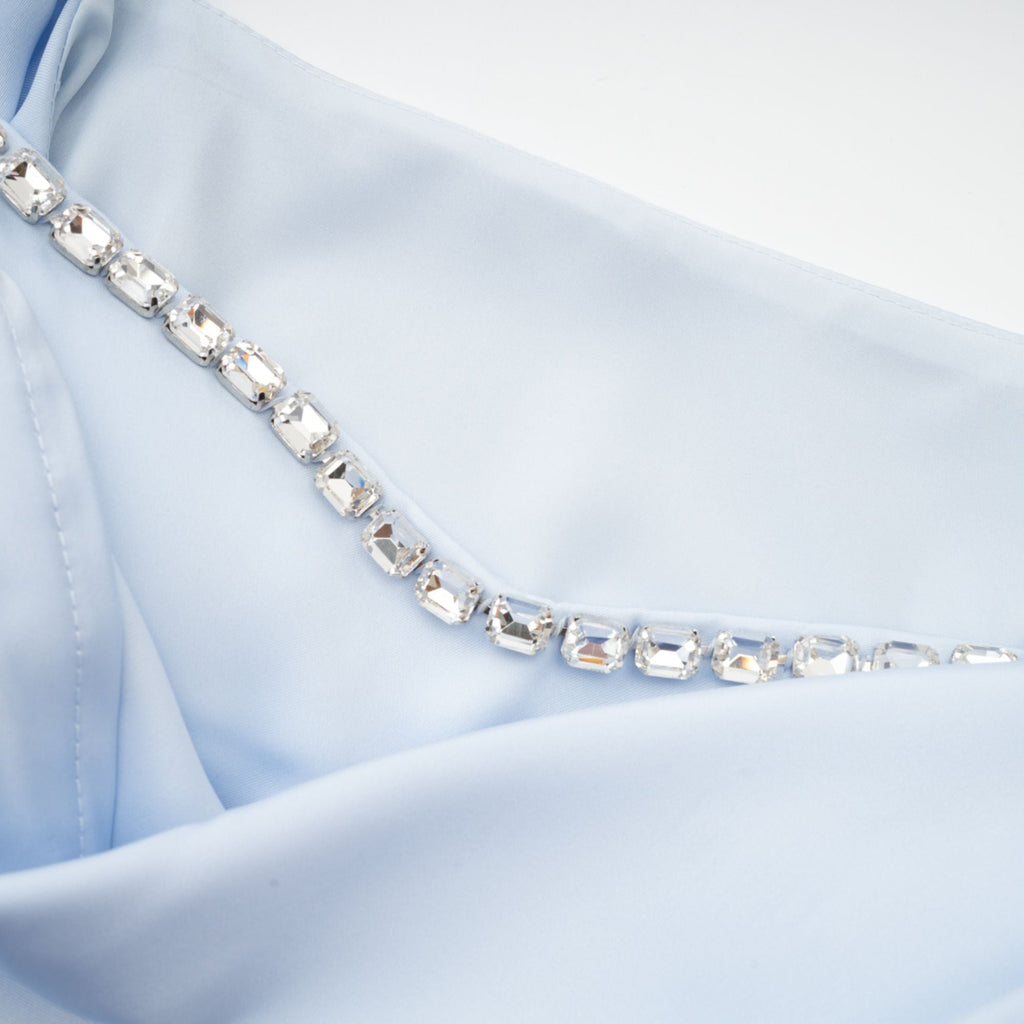 Reno süslemeli mini elbise