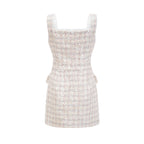 Stefania payetli tüvit mini elbise