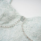 Vanna dantelli mini elbise