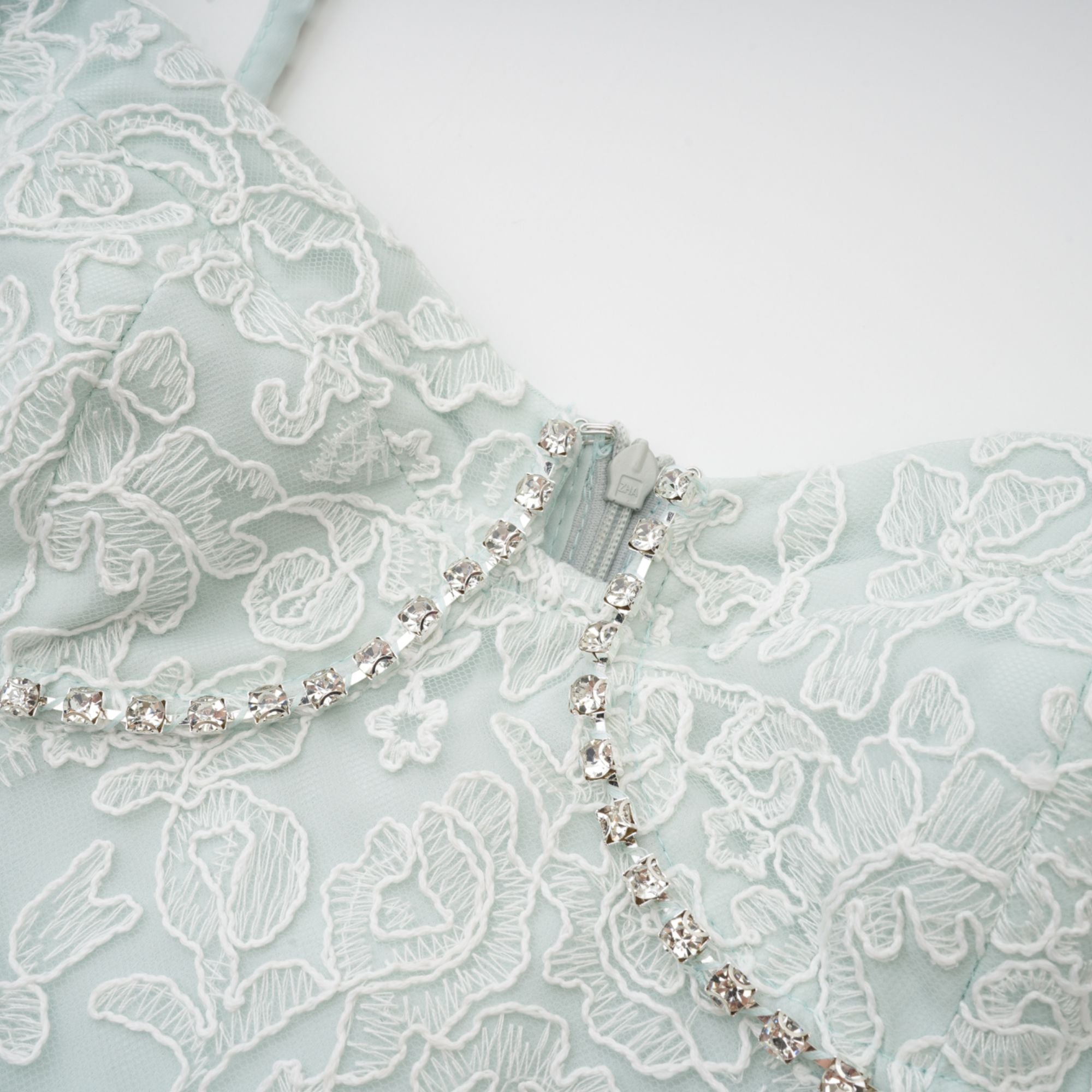 Vanna dantelli mini elbise