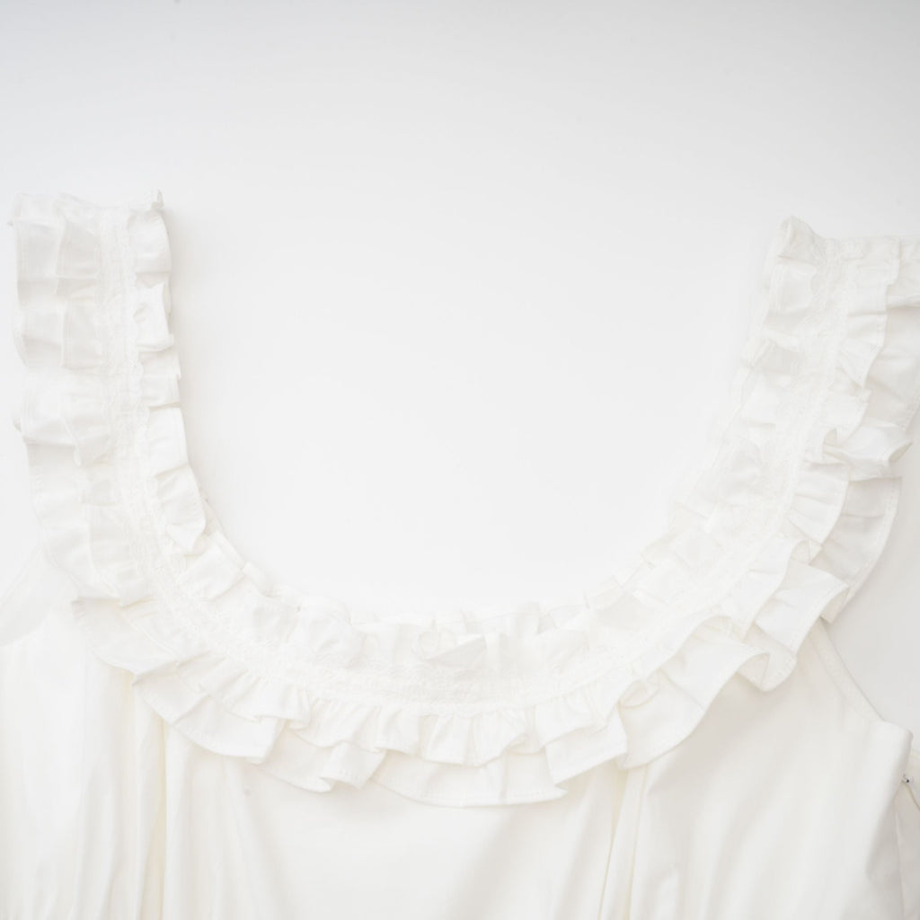 Nyala fırfır mini elbise