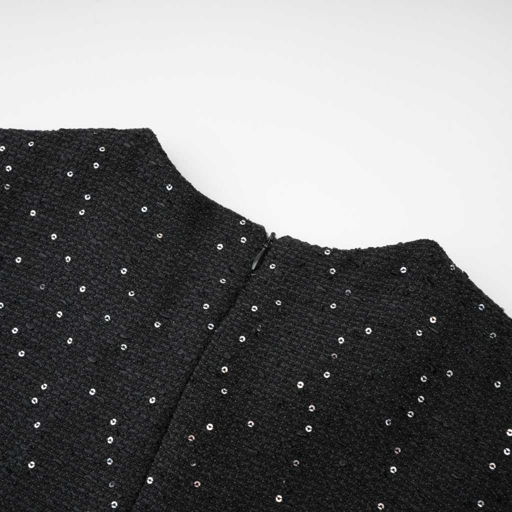 Santorini süslemeli mini elbise