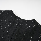 Santorini süslemeli mini elbise