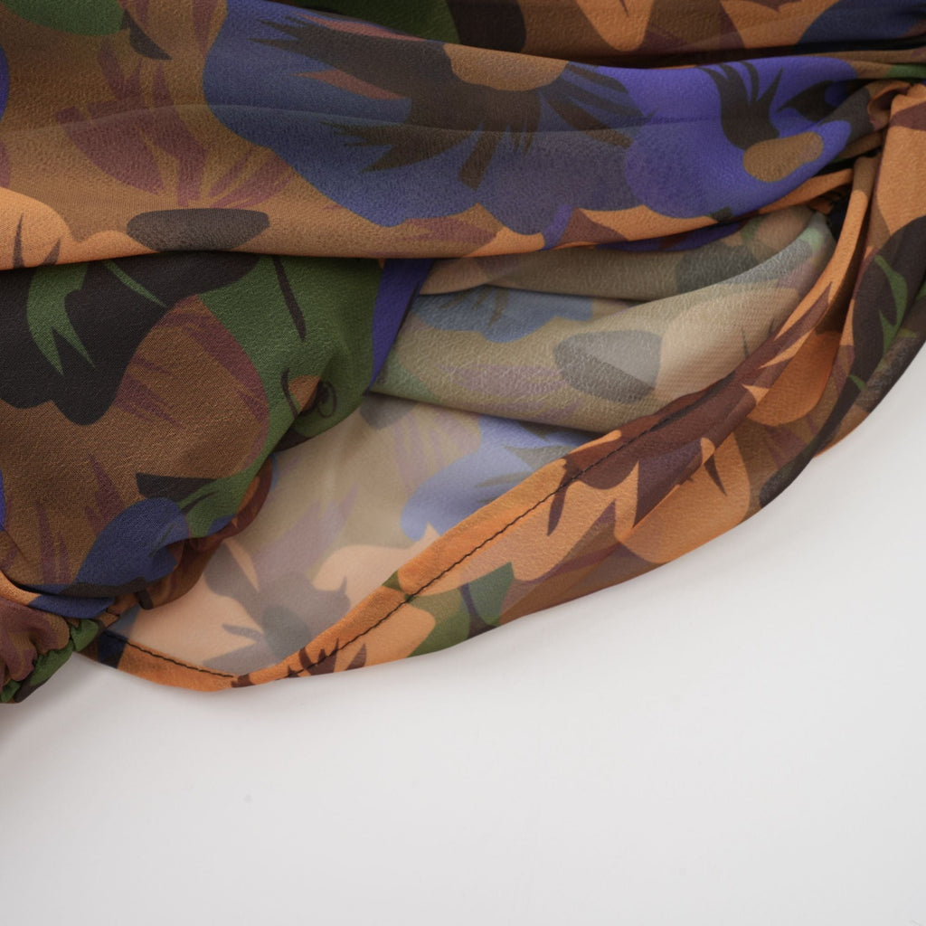 Sylvie çiçek dantelli mini elbise