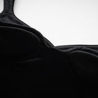 Rowena asimetrik kadife mini elbise