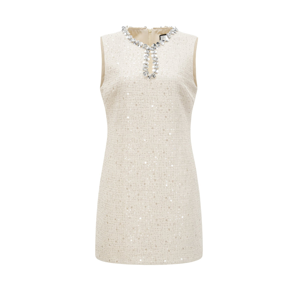 Émilie tüvit mini elbise