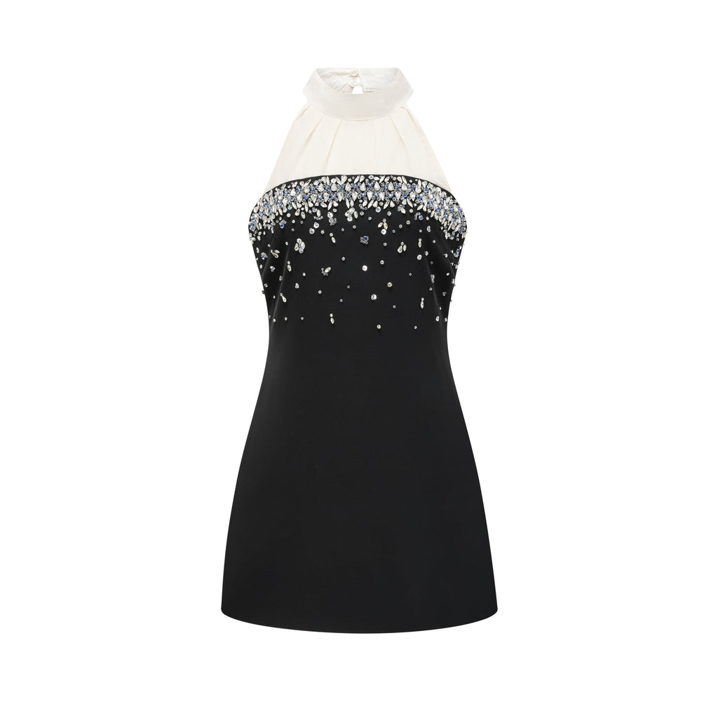 Octavia süslemeli mini elbise