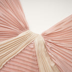 Shiema parlak pileli maksi elbise