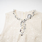 Émilie tüvit mini elbise