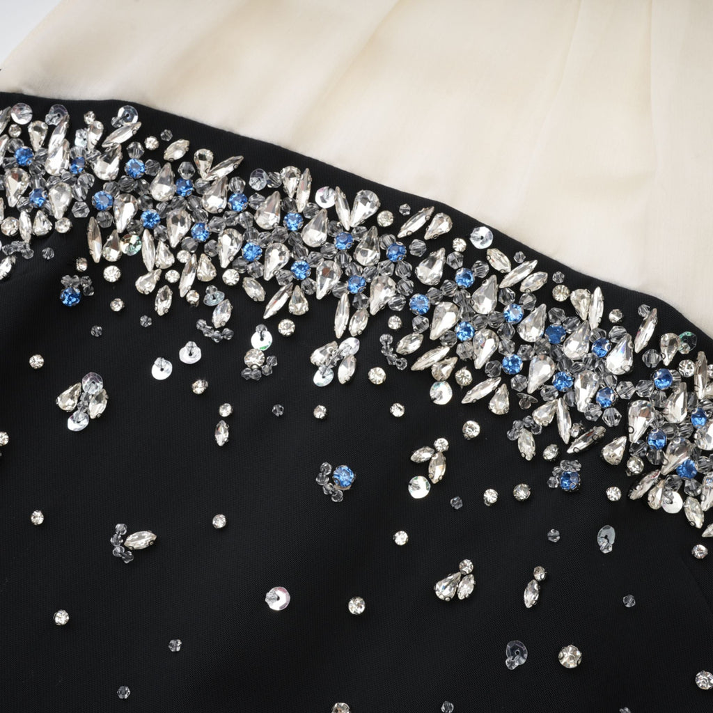 Octavia süslemeli mini elbise