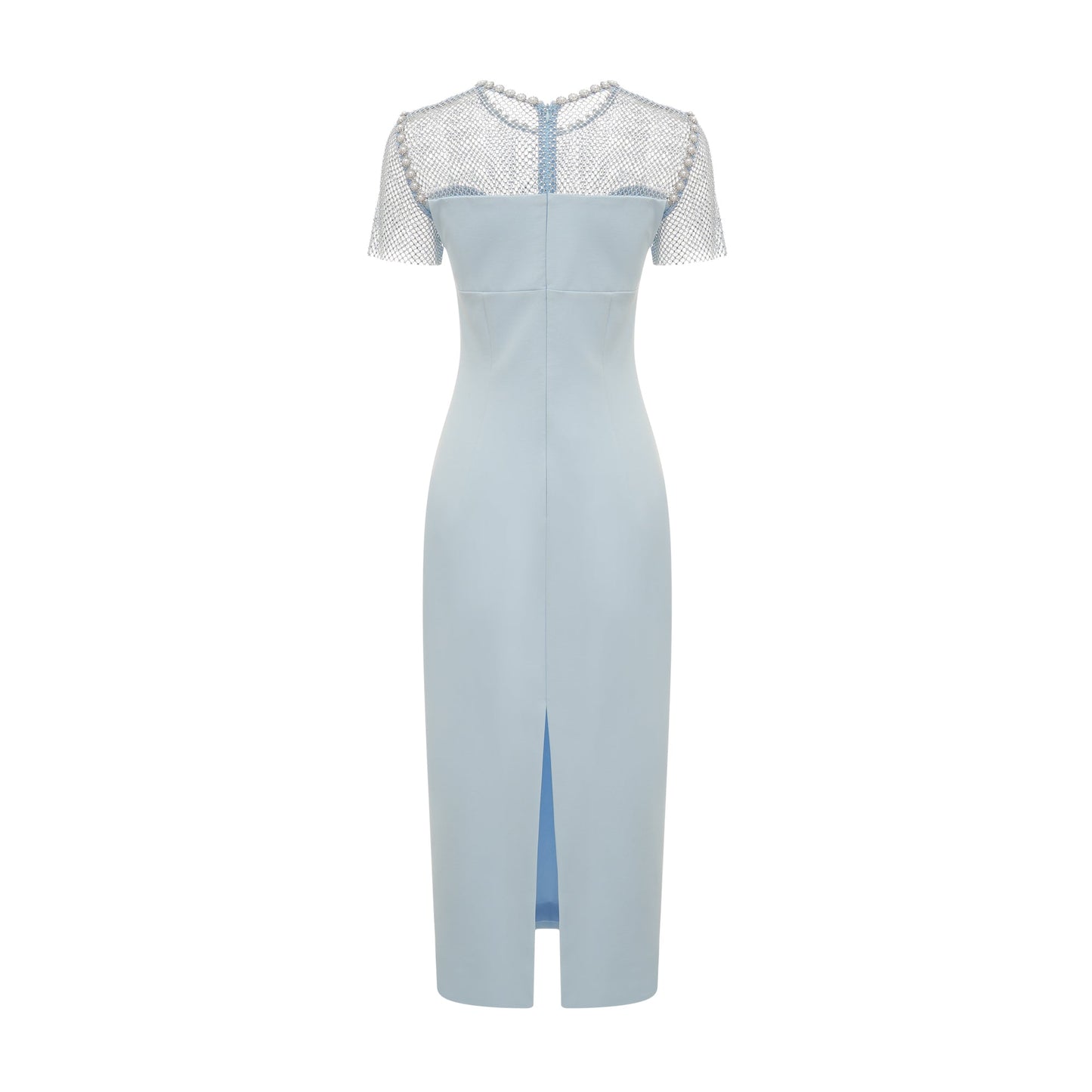 Lilas midi elbise