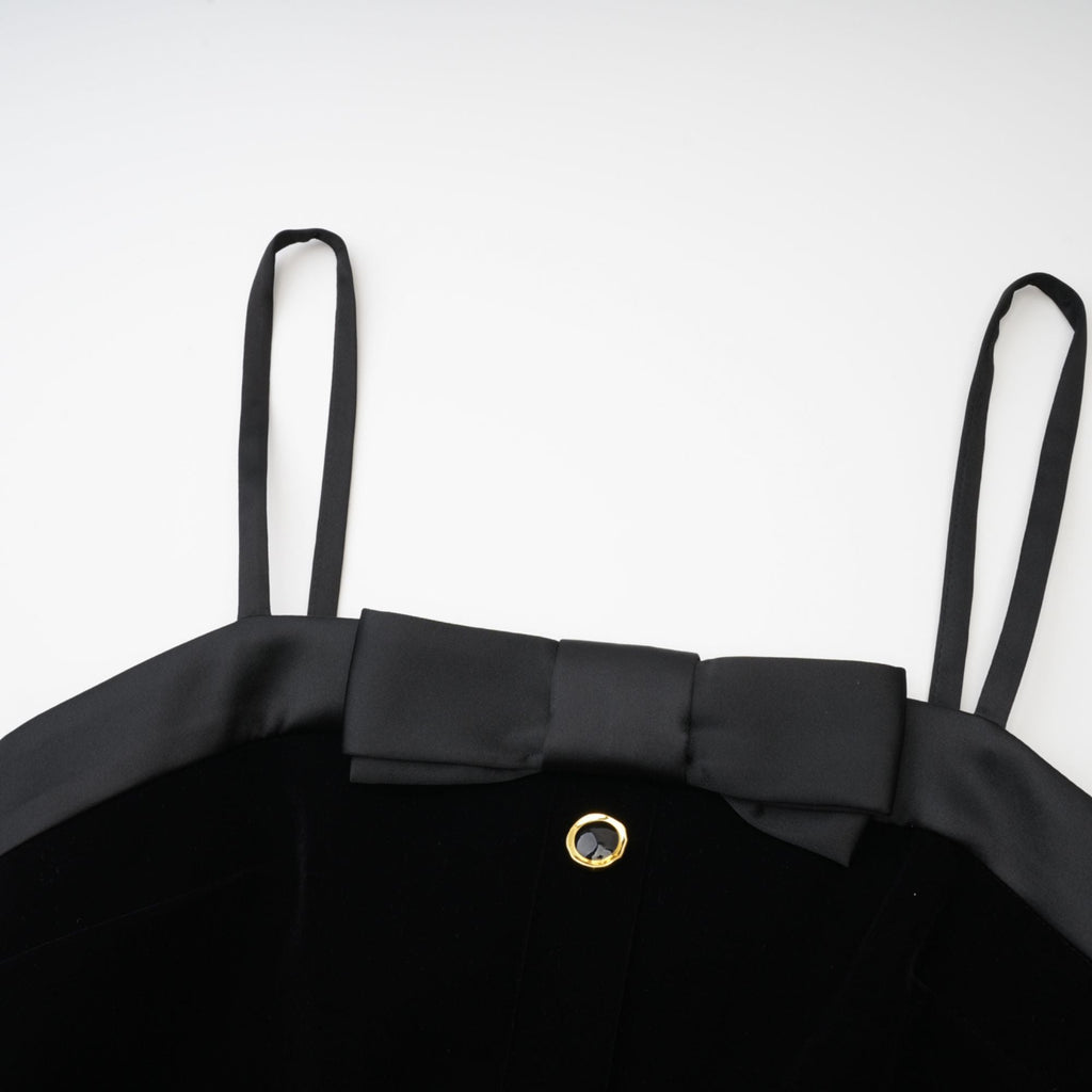 Reeva kadife mini elbise