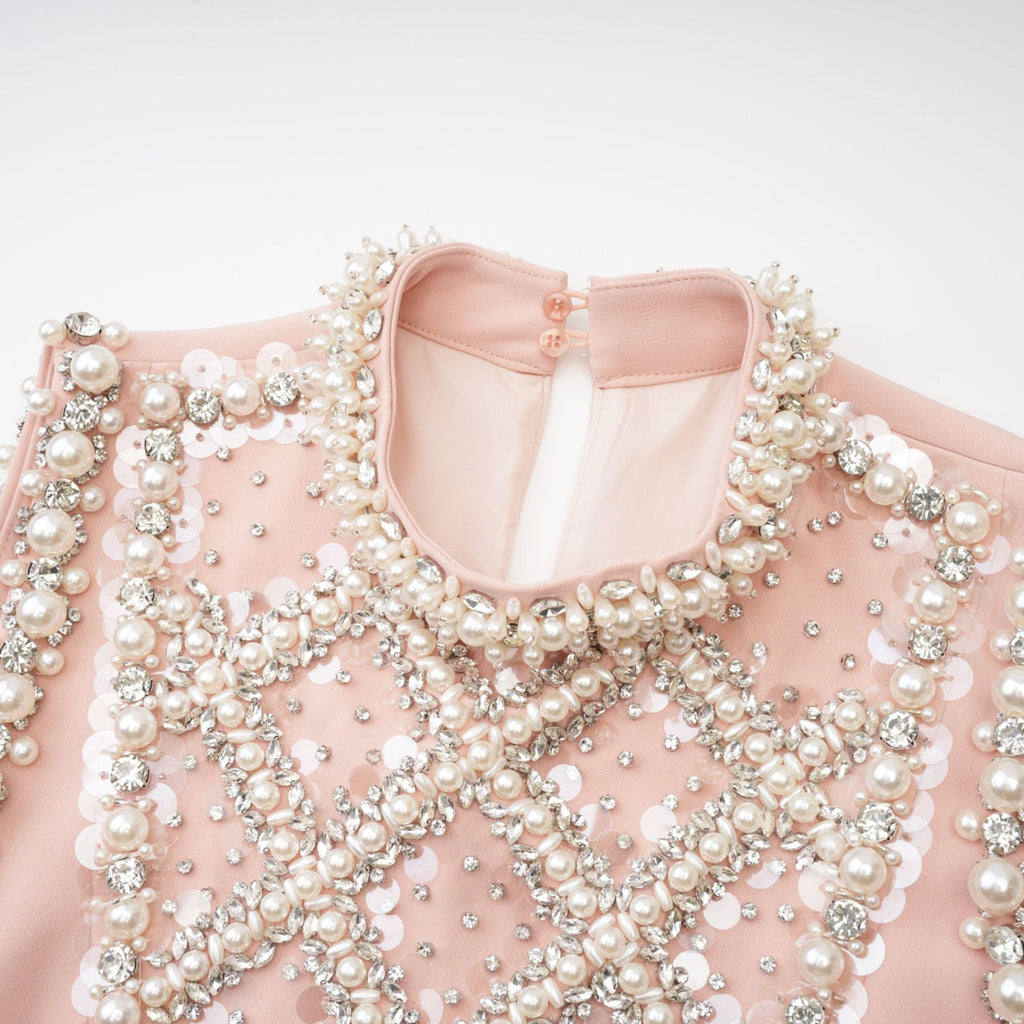 Cesca kolsuz mini elbise